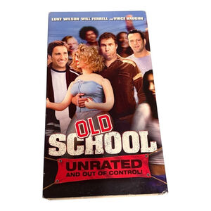 Vintage Old School Unrated VHS 2003 Comedy Movie Will Ferrell Luke Wilson Humor